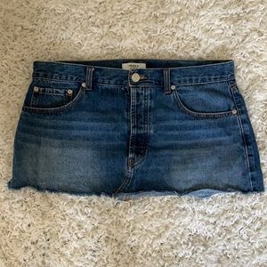 F21 Denim Mini Skirt
